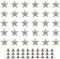 Niuhong 30 Pcs Tornillo Remaches Estrella Artesanía Remaches Decorativos Botón Artesanal Remaches Forma Estrella Botón Tornillo Punk Manualidades Cuero DIY Bolsos Ropa Cinturón Zapatos (Plata 16mm)