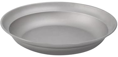MAXCOOK Pure Titanium Camping Plate 8.26 inch Ultralight Metal Dish Plate Backpacking Deep Plate for Hiking Kitchen
