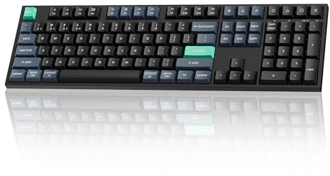 Keychron B36 kabellose Bluetooth-Tastatur, 2,4 GHz, leises Tippen, 100 % Layout, Unterstützung mit Ziffernblock, ergonomischer Winkel, kompatibel mit Mac, Windows, Linux