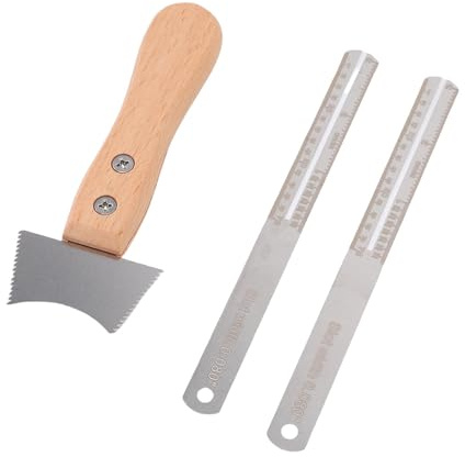 Guitar Fret Slot Saw Cutter with Wood Handle Ruler for Luthier Repair Tool