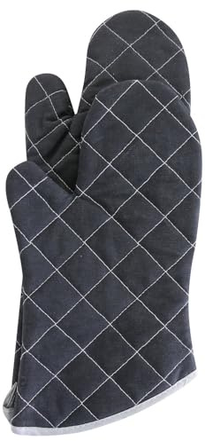 FRANZ MENSCH 6 Stück Hygostar Hitzeschutzhandschuhe Flamestar | Canvas, schwarz, L: 44cm, Einheitsgröße, Karton, Hitzeschutzhandschuhe, Grillhandschuhe, Ofenhandschuhe
