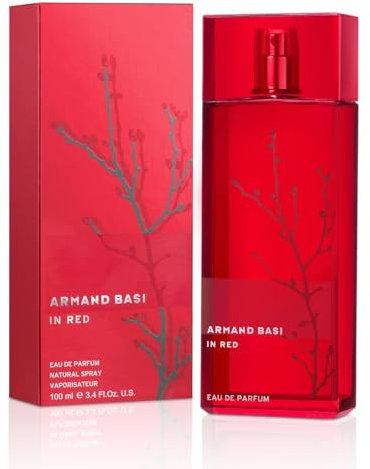 Armand Basi | In Red Eau de Parfum, Damen Parfüm Spray, Blumig, Holzig und Moschusartig, 100 ml
