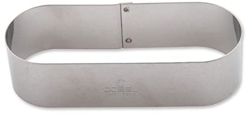 Gobel 884017 Nonnette / Emporte-pièce forme Oblong Inox hauteur 3 cm, Argent