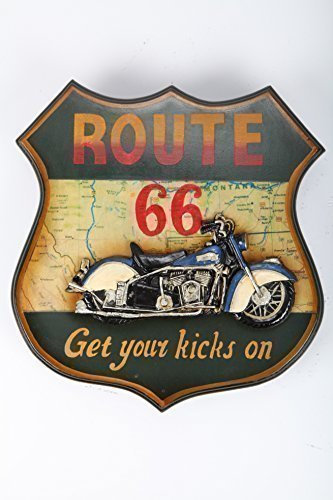 point home Design-Schlüsselschrank Route 66, Retro, schwarz, 40cm