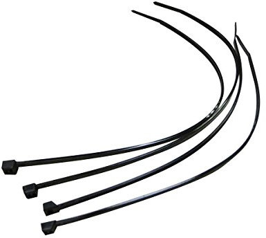 CatEye Unisex Adult 4 x Zip Ties Computer Bracket Cycle Computers - Black, NO SIZE