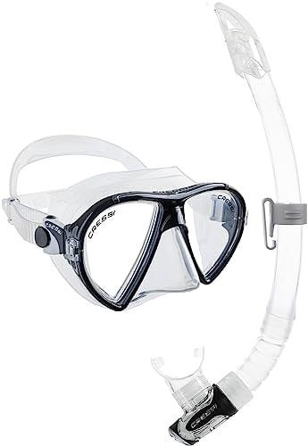 Cressi Ocean VIP Snorkelling Combo Set - Clear/Black