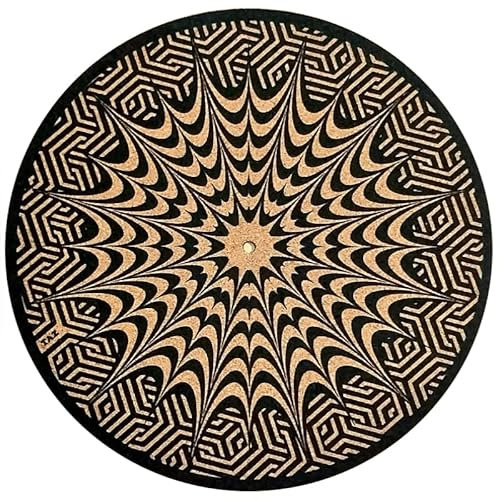 Taz Studio: Plattenspieler Slipmat – Speziell (cork. Psychedelic Geometrische Ohr Fisch