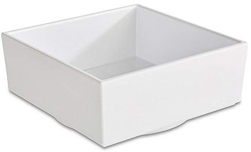 APS 15474 Schale/Bento Box ASIA PLUS, 7,5 x 7,5 cm, Höhe 6,5 cm, Melamin, weiß