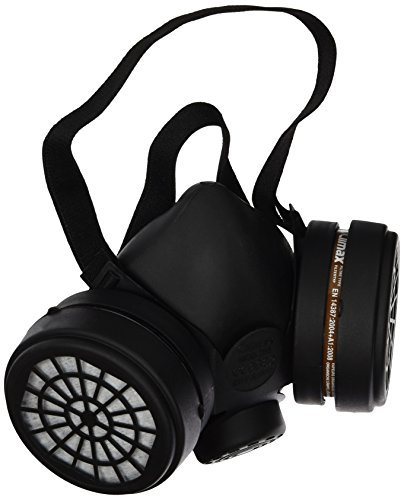 Ferko safety equipment Ar-142/40 F – Maschera con 2 filtri A1, colore: nero