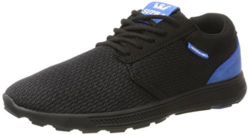 Supra Men's Hammer Run Skate Shoe, Black-Royal, 8 UK
