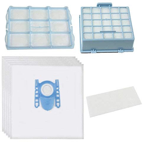 SPARES2GO Dust Bags & Micro HEPA Filter Kit for Bosch BSG6 BSGL3 BSGL4 Series Vacuum Cleaner (Pack 4 Bags & 3 Filters)