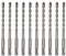 STIER SDS-plus-Bohrer, 10 Stück, Länge 160 mm, Durchmesser 8 mm, geeignet für Beton & Mauerwerk, Steinbohrer, Betonbohrer, Sds plus Bohrer Set, Steinbohrer Set, Stahlbeton Bohrer