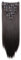 CAISHA XXL 50cm 8 Teile Set CLIP IN EXTENSIONS Nicole Haarverlängerung Haarteil Voluminös Glatt Dunkelbraun CES204