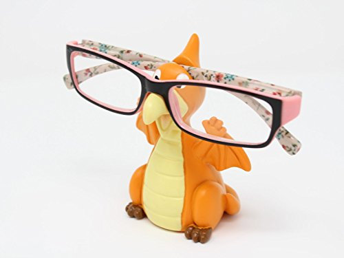 Porte lunettes enfant dinosaure ptérodactyle orange
