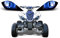 AMR Racing ATV Scheinwerferauge Graphic Aufkleber für Yamaha Raptor 700 / 250 / 350 – Eclipse Blau E-ATV-YAM-RAPTOR-700-ECLIPSE