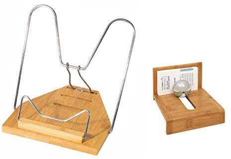 Wedo 211407 Leseständer aus Holz Bambus (1 - Pack, Visitenkartenhalter)