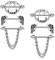LAURITAMI 3 Paar Brustwarzenpiercing Nippelpiercing Chirurgenstahl 14G 16mm Brustwarze Nippel Ring Barbell Piercing Silber Schädel Schmuck Halloween