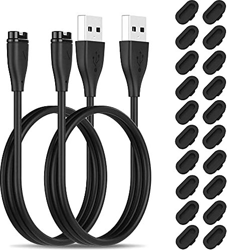 Câble chargeur compatible avec Garmin Fenix 6/6x/6s Pro,vivoactive 4 4s,Forerunner 745 945 245 645,venu sq 2s,Approach S62 S40