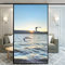 Der Strand Dekorfolie Glasmalerei Fensterfolie Sichtschuzfolie Milchglasfolie Statisch Haftend Privatsphäre Fensteraufkleber 80x120cm(31.5x47.2)