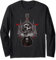 Gitarre, Pentagram, Schädel, Rock n Roll Langarmshirt