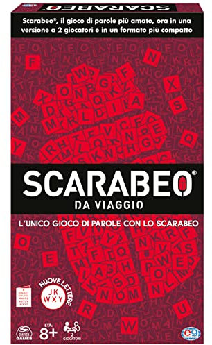 Editrice Giochi, SCARABEO, Scarabeo a 2 giocatori, gioco di parole in scatola, gioco da tavolo per tutta la famiglia, a partire da 8 anni, board game da 2 giocatori - Per sfide in famiglia