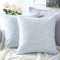 Artscope 2er Set Kissenbezug Einfarbig Wurfkissenbezug Leinen Kissenbezüge Moderne Dekokissen Kissenhülle Set Kissen Fall für Sofa Schlafzimmer Zuhause Dekor Gelb, 60x60cm