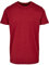 Build Your Brand Men's Basic Round Neck T-Shirt, Burgundy, M