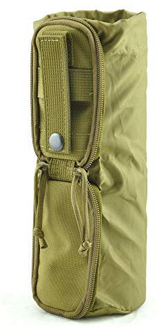 ACEXIER Molle Folding Water Bottle Bag 1000D Military Combat Tactical Dump Drop Kettle Bag Hiking Hunting Water Bottle Pouch Carry Bag