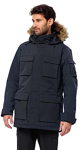 Jack Wolfskin Herren Glacier Canyon Parka, night blue, 3XL EU