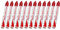 Barra de Pintura Facial Infantil Halloween Carnaval - Maquillaje de Cara para Fiesta No Toxica Pack 12 Barras de Color Rojo