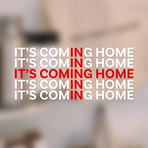 Its Coming Home England Football Window Stickers - England World Cup 2022 Decorations - World Cup Decorations 2022 - Medium Size