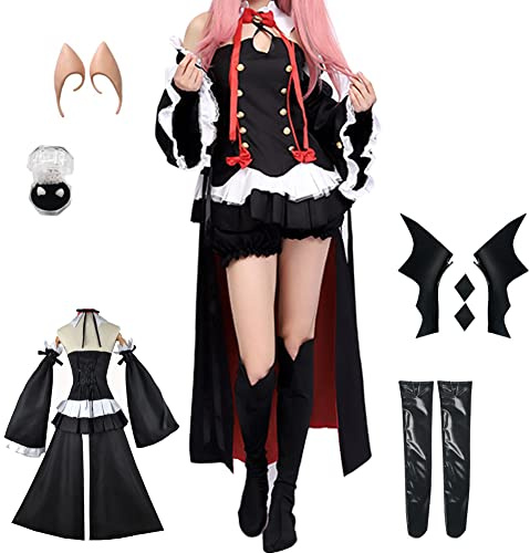 TFRVMA Krul Tepes Cosplay Costume Krul Cosplay Dress Flared Sleeves Full Set With Accessory