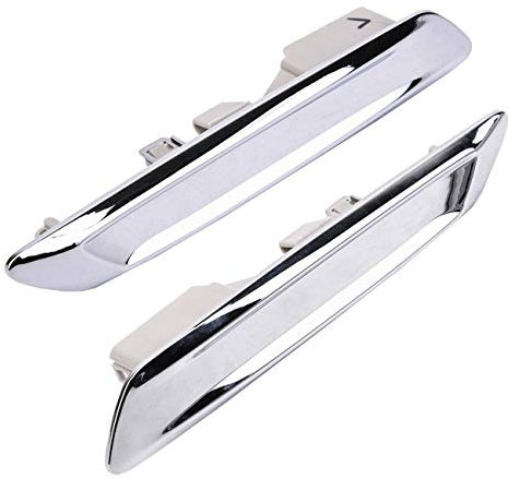 GOSER Auto Vorne Links & Rechts Chrom KotflüGel Leiste für F10 F11 528I 535I 51137336645 51137336646