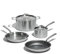 Made In Cookware - 6 Pc Stainless Steel Cookware Set - 5 ply Clad - Includes Frying Pans, Saucepan, and Stock Pot - Professional Grade - Made in Italy - Induction Compatible