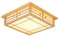 Japanische Deckenleuchte, LED Deckenlampe, Holz Schlafzimmer Wohnzimmer Lampe, Massivholz Tatami Lampe, dekorative Kronleuchter, Protokolle Deckenlampen, 24W Wohnzimmer Licht Protokolle, Warmes Licht