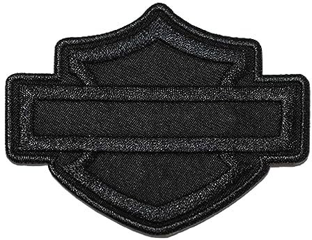 HARLEY-DAVIDSON Black on Black B&S Bar & Shield Textil Aufnäher Sammlerstück Merchandise HD Fanartikel (1 Stück, Stoffapplikation, Patch, Motorrad)