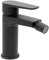 Miscelatore per bidet bagno monocomando, nero opaco in ottone, con piletta di scarico nero opaco, serie ERIKA