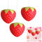 3 Pcs Erdbeer Papier Laternen, 30CM Papier Lampions Kinder Hänger Kinder Lampions Erdbeere Papierlaterne Mädchen Party Dekorationen für Geburtstag Babyparty Maskerade Party Zimmerdeko