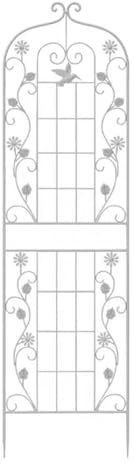 Rankgitter Metall Himbeeren Rosen Rankhilfe, Garten-Rosenspalier, gewölbte Außendekoration, metallbeschichtetes, rostfreies Rankgitter für Kletterpflanzen im Freien, Rosen, Gemüse, Weinreben, Gurken (