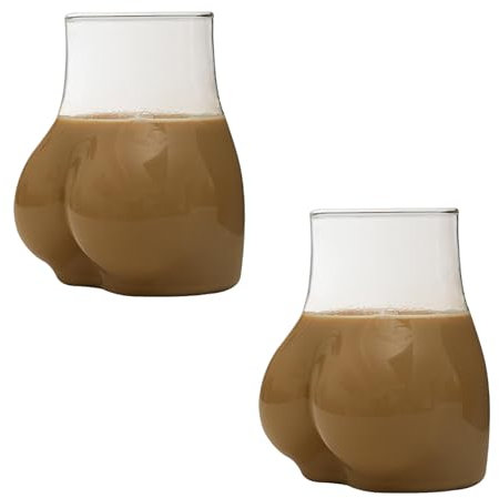 Vaso con forma de Bu-tt, copas de vino en forma de cuerpo, vasos divertidos Bu-tt, tazas de cerveza, tazas de café transparentes, vaso de cóctel creativo, regalo de broma, vaso Bu-tt para fiestas de