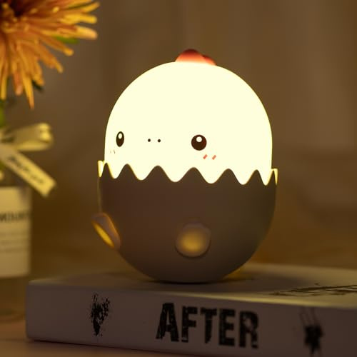 Yissvic Nachtlicht Kinder Nachtlicht Baby, wiederaufladbar, Dinosaurier-Ei, Kinder-Nachtlampe, Geschenke für Kinder