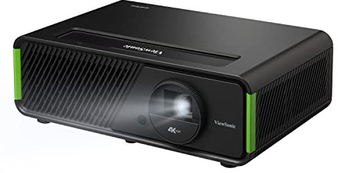 ViewSonic X2-4K Pro Echter 4K HDR Kurzdistanz Beamer mit Google TV, 2500 ANSI Lumen, 240 Hz, 4.2 ms Eingabeverzögerung, Auto Keystone, 60000 Stunden LED-Lebensdauer, für Heimkino & Gaming
