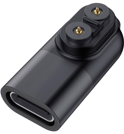 Ermorgen Charging Adapter Type C Compatible with LEDLENSER P&H Models Adapter, Magnetic Charger Fit with Various Torches & Headtorches inc P7R Core, H7R Core, H19R Signature, P18R- Black