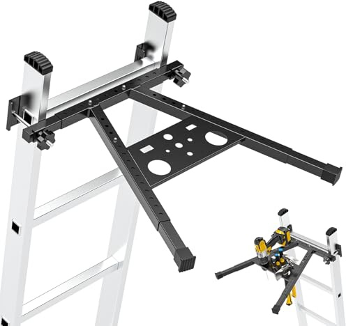Adjustable Leg 17.1-29.9 Ladder Stabilizer for Roof & Wall, 380LB Capacity Ladder Standoff Stabilizer, Anti-Slip Extension Ladder Stabilizer Feet, Ladder Accessories Improve Stability & Safety