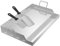 FIVMEN Plancha de acero inoxidable, 61 x 41 cm, universal, con 2 espátulas, parrilla, placa de acero inoxidable, para barbacoa de gas, parrilla de carbón, con 2 asas