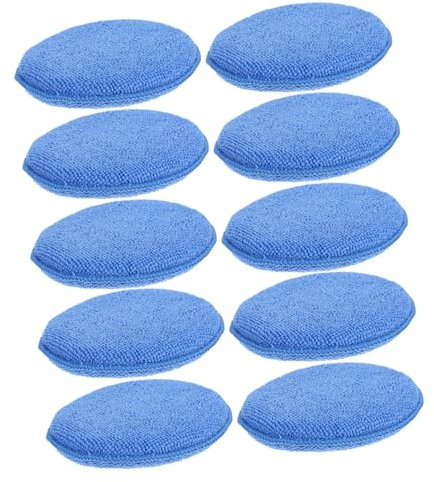 Veemoon 10stücke Autoschwämme Für Autopflege Polierpads Zur Schmutzentfernung Beschichtungsschwammpads Für Schutz Und Glanz Autopolierpads Für Effiziente Reinigung
