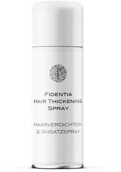 Fidentia Hair Thickening Spray | Haarverdichtung & Ansatzkaschierung – Haarauffüller für feines, lichtes Haar & Haarausfall – für graues Haar (200ml, Grau)