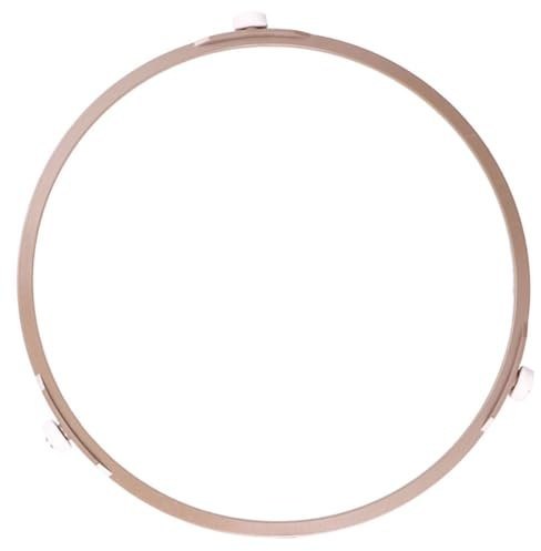 Toyvian Microwave Turntable Ring, Turntable Glass Tray Roller Ring Support for Microwave Oven, Plastic Replacement with 1.2cm Wheels, Keeps Plate Rotating Steadily and Helps Even Heating