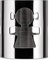 Alessi GIROTONDO Serviettenring, durchbrochen aus Edelstahl glänzend poliert, Frau, 9 x 5.4 x 12.5 cm, Silber