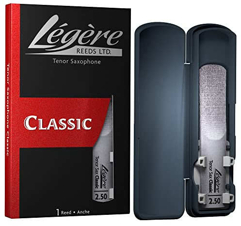 Légère Reeds - Tenor Saxófono Reed, Classic, Dureza 2.50 (TS2.50) - Cañas Sintéticas Premium para Viento-Madera